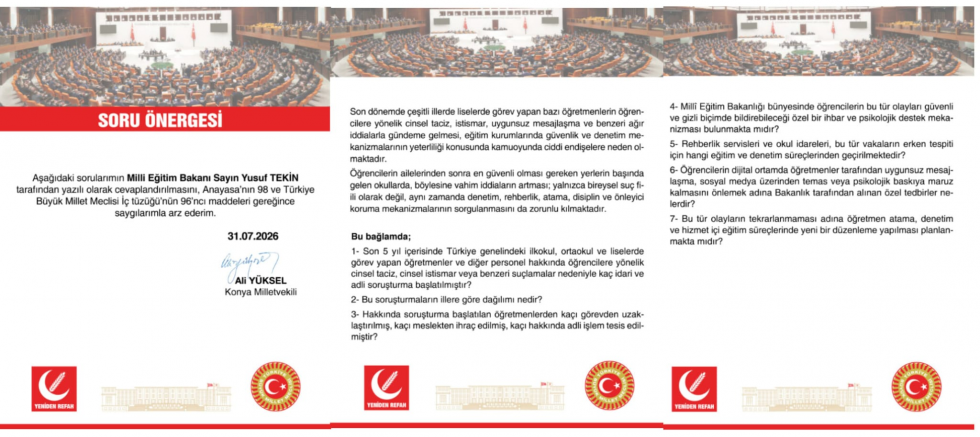 Ali Yüksel: Çocuklarımızı Koruyamayan Eğitim Sisteminin Sorumluluğu Ortaya Çıkarılmalıdır - GÜNDEM - İnternetin Ajansı